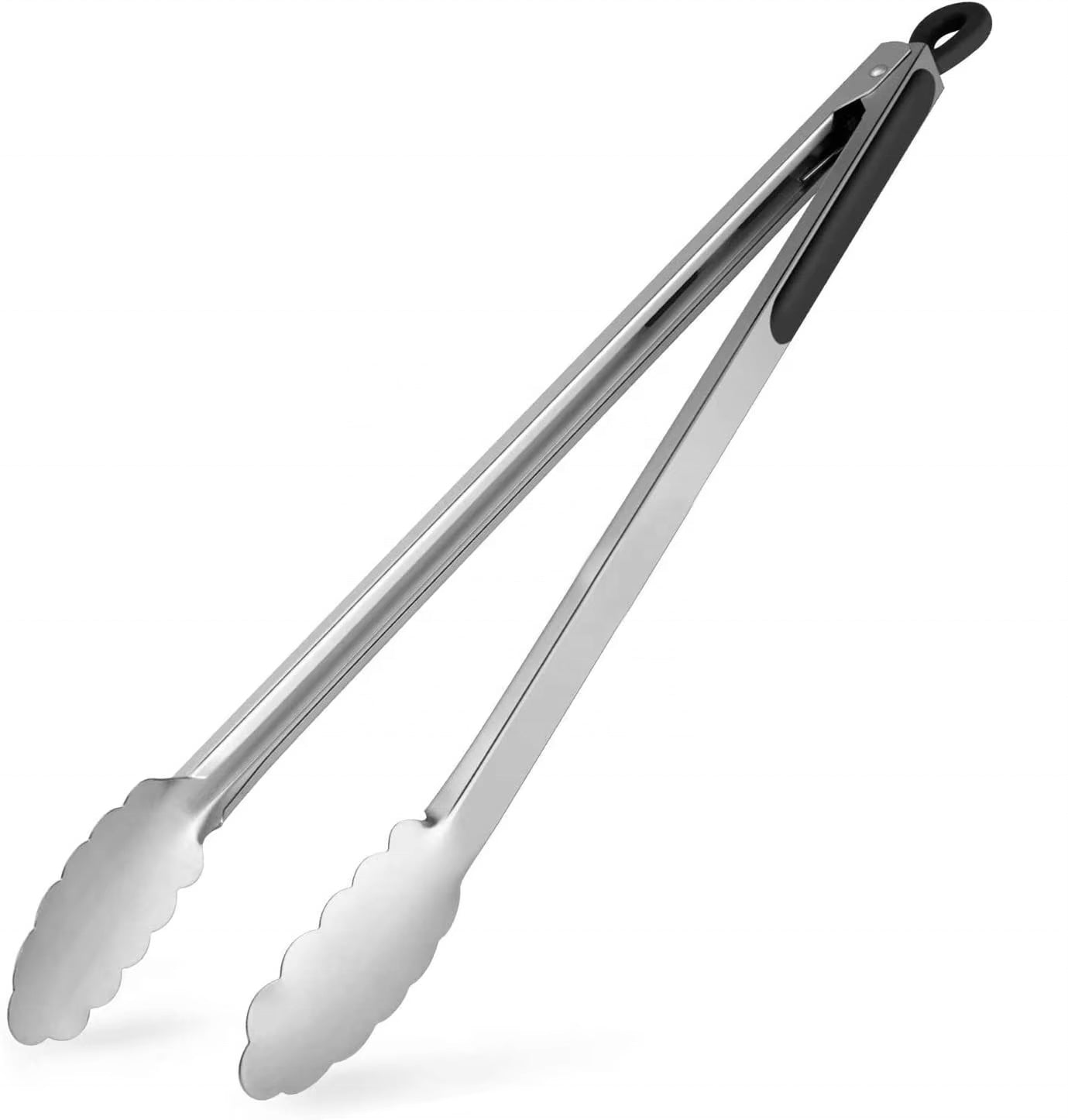 Pince à barbecue personnalisée en acier inoxydable & silicone - extra longue, avec gravure individuelle