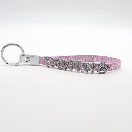 Porte-clés personnalisé "Bling Bling" lettre unique pour nom. Du glamour pour vos clés