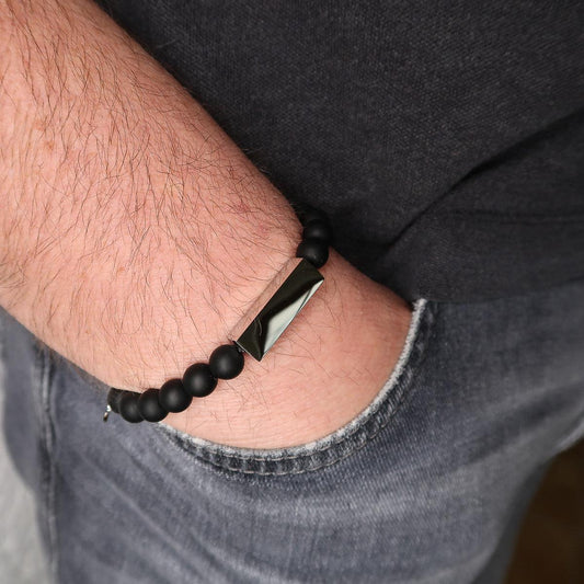 Armband "Pearl & Bar" mit bis zu vier Namen graviert